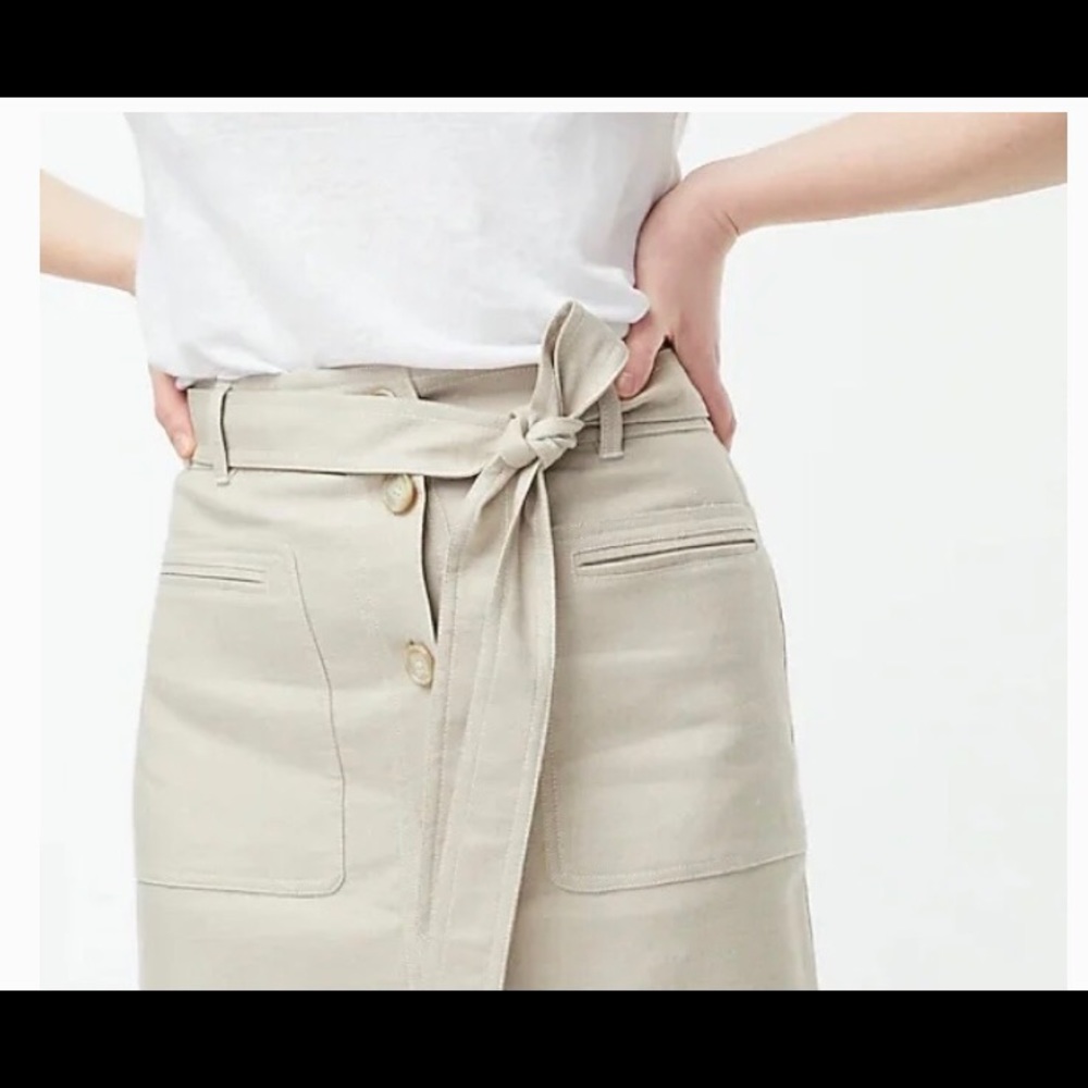 J Crew Linen Skirt Size 2